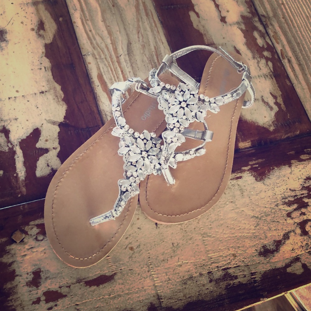 David’s Bridal Bridesmaid Rhinestone Sandal